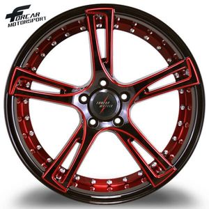 Due pezzi con labbro profondo 18 19 20 21 22 23 24 pollici per passeggeri da <span class=keywords><strong>corsa</strong></span> cerchi in lega forgiati T6061 per auto - Product Image 2