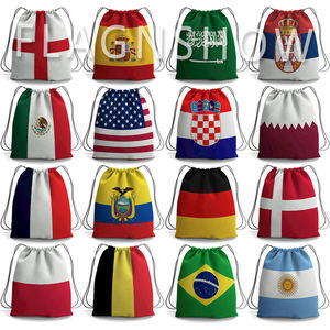 Accesorios de Fútbol para Fanáticos del Fútbol Mundial, Regalos y Recuerdos, Bufanda Impermeable de Poliéster con Bandera, Bolsa para Juegos Deportivos - Product Image 5