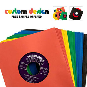 Manchons intérieurs de disque vinyle et papier gratuit | Couvertures d'album avec coins ronds réutilisables | Vestes de disques pour protéger vos célibataires - Product Image 6
