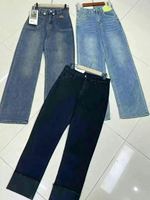Vente en gros de jeans en denim pas chers, pantalons de haute qualité, lot de vêtements de marque pour femmes, printemps, d'occasion, tailles mixtes