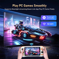 Console de jeu portable K59 Android 14 avec ventilateur, 128 Go, Wi-Fi, écran tactile 5,5 pouces, lecteur de jeux vidéo de poche pour jeux PS1/PSP, version améliorée