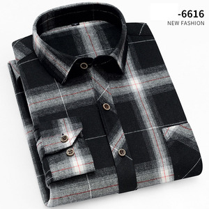 Camicie <span class=keywords><strong>a</strong></span> <span class=keywords><strong>quadri</strong></span> da <span class=keywords><strong>uomo</strong></span> personalizzate Casual <span class=keywords><strong>camicia</strong></span> alla moda <span class=keywords><strong>a</strong></span> maniche lunghe spazzolata primavera e autunno Cardigan quotidiano all'ingrosso - Product Image 4