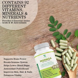 Viên nang Bột lá <span class=keywords><strong>Moringa</strong></span> tùy chỉnh hỗ trợ sức khỏe của bạn với hơn 92 loại vitamin, khoáng chất và chất dinh dưỡng khác nhau. - Product Image 5
