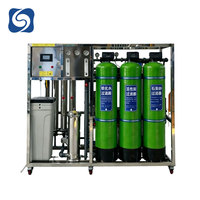 Purificateur d'eau industriel 1000 LPH, système d'osmose inverse en deux étapes, équipement d'eau ultra-pure EDI, machine à eau pure