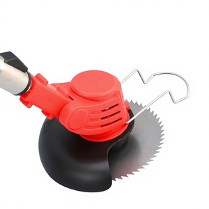 Petite tondeuse à gazon domestique 21V à batterie lithium, lame inclinée 4 temps, 3600 tr/min, rechargeable, pour désherbage et coupe d'herbe en jardin - Product Image 4