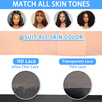 Perruque de cheveux naturels vierges de haute qualité, 13x4, avec dentelle transparente, pré-épilée, ondulée, en cheveux vietnamiens bruts, pour femmes, prix de gros