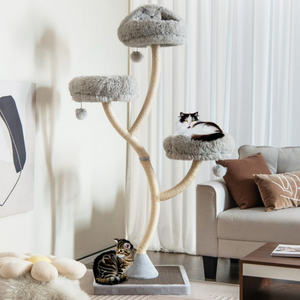 70-Inch Tall 4-Layer <b>Cat</b> <b>Tower</b> With Sisal <b>Scratching</b> Post And Dangling Balls, Minimalist Design For Indoor <b>Cats</b>, Carton Packagin - Product Image 4