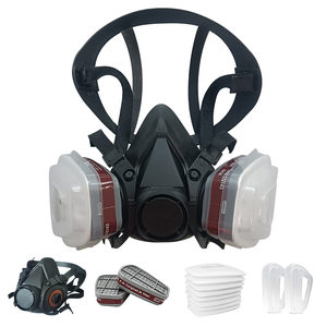 CE M401 masker Gas wajah setengah wajah anti-debu pemakaian nyaman <span class=keywords><strong>Respirator</strong></span> untuk penggunaan pertanian temperamen - Product Image 2