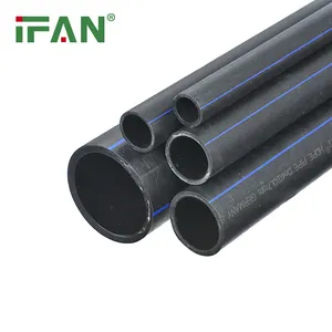 IFAN Großhandel PE Polyethylen rohr Preise Kunststoff 8 12 24 Zoll 150mm Black Farm Water Composite Bewässerung HDPE Rohr