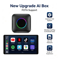 Logo Kustom Android 13.0 CarPlay AI Box Qualcomm QCM6125 8 Core 4GB+64GB Jaringan 4G Wireless CarPlay Android Auto Adapter