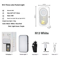 Mini projecteur LED portable lumière de remplissage de téléphone portable pour Selfies extérieurs éclairage de pantalon de poche à rabat avec clip