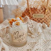 Vente en gros de bougies alimentaires artisanales personnalisées DIY Bougies à dessert aromatiques de luxe pour Noël, décoration d'intérieur, cadeaux de fête