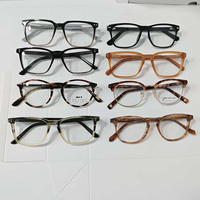 Monture de lunettes classique en acétate pour hommes, monture optique complète pour verres correcteurs, vente en gros OEM