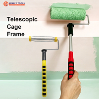 Oferta Especial: Rodillo de Pintura de 9 Pulgadas con Marco Tipo Jaula, Barra Telescópica Extensible, Mango de Esponja Suave, Herramientas de Pintura para Construcción, Venta al por Mayor OEM