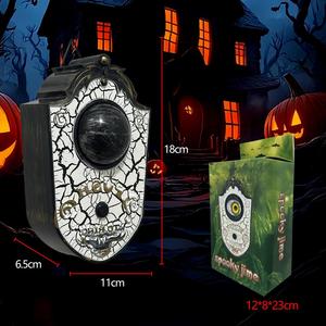 <strong>halloween</strong> animated eyeball doorbell scary sound effect push button door bell for haunted house front door party horror <strong>decoratio</strong> - Product Image 2
