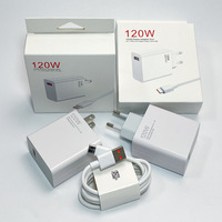 Cargador Rápido USB PD de 120W con Enchufe EU/US, Cable de Carga para Celular, Cargador de Teléfono Móvil, Venta al Por Mayor de Fábrica