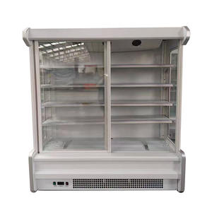 Vitrina Refrigerada Abierta para Supermercado de 1300L, Refrigerador Vertical con Cortina de Aire, 4 Estantes, Enfriamiento por Aire - Product Image 2