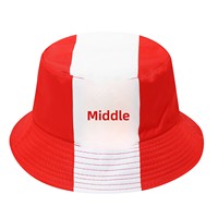 Drapeau en polyester imprimé numériquement pour chapeau de pêcheur, modèle YH-1, pour les fans des États-Unis, du Canada et du Mexique, édition transfrontalière 2026