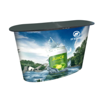 Comptoir Pop-Up d'Exposition Pliable en Aluminium de Haute Qualité, Autoportant pour Réception, Événements Promotionnels Intérieurs et Extérieurs