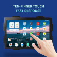 Nuevo Monitor Industrial de 15 Pulgadas IP65 4:3, Pantalla Táctil Capacitiva Integrada HMI, Panel LCD TFT, PC con Pantalla LED Industrial Resistente, RS232, ROHS