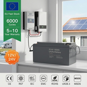 แบตเตอรี่ลิเธียม LiFePO4 12.8V/25.6V ความจุ 200AH/300AH พร้อมระบบจัดการแบตเตอรี่อัจฉริยะ (Smart BMS) รองรับการใช้งาน 8000 รอบ บลูทูธ -20C 60C สำหรับยานพาหนะและระบบกักเก็บพลังงานแสงอาทิตย์ - Product Image 1