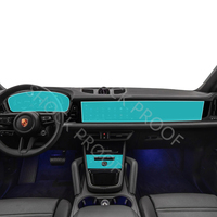 Protecteur d'écran de navigation de voiture Porsche pour Panamera 2024 protecteur d'écran tactile anti-chocs anti-rayures anti-rayures