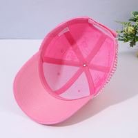Casquette de baseball 5 panneaux en coton et polyester avec strass diamantés sur toute la surface, style OEM Bling Street Hip Hop, visière incurvée, Gorras, chapeau de sport