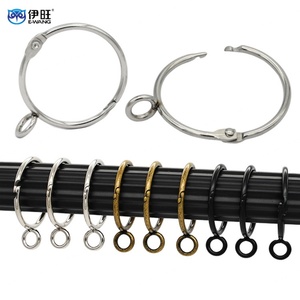 Clips Metálicos para Cortinas de Ducha, Ganchos para Cortinas, Anillos para Cortinas con Ojales - Product Image 1