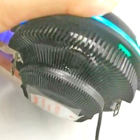Enfriador de CPU para Computadora AMD Ryzen, Color Negro, RGB ARGB 12V, Ventilador de CPU de Moda, 4 Pines PWM, 95W TDP, para Intel I3 I5 I7