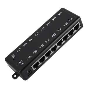 PoE 8-Port-Injektor-10/100 Passive Strom versorgung über <span class=keywords><strong>Ethernet</strong></span> mit 48V für VoIP-Telefone, <span class=keywords><strong>WiFi</strong></span>-Zugangspunkte, IP-Kameras - Product Image 2