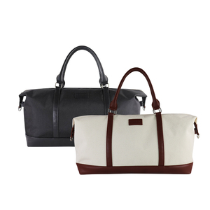 Sac de sport et de voyage en toile de coton robuste, certifié GRS, grande capacité, avec fermeture éclair, personnalisable avec logo, idéal pour la gym - Product Image 6