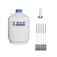 Réservoir d'azote liquide en alliage d'aluminium de haute qualité 35L YDS-35-50 avec une longue durée de vie pour le stockage d'embryons
