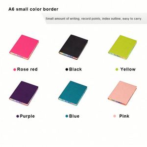 Cuadernos de Bolsillo para Estudiantes, Impresos con Serigrafía, Estilo Ejecutivo, de Plástico, Coloridos, al por Mayor, Tamaño A6, Tapa Blanda - Product Image 5