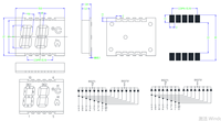 Écran LED SMD SMT à 2 chiffres et 7 segments à montage en surface ultra fin personnalisé pour chauffe-eau