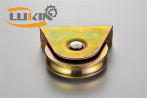 Zware Schuifpoort Hardware Kit U/V/O Groef Schuifpoort Wiel Met Interieur Beugel - Product Image 2