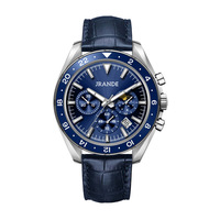 Montre à quartz pour homme personnalisée - Nouvelle arrivée, mode, luxe, alliage, 42 mm, aiguilles lumineuses, résistante à l'eau 30 m, cuir