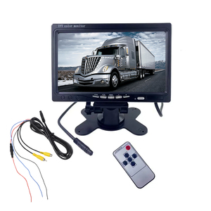7 inch 2 kênh LCD kỹ thuật số xe tải màn hình an toàn phía sau xem đảo ngược giám sát xe hệ thống giám sát điện áp rộng - Product Image 1