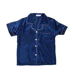 Pijama informal de gran tamaño para mujer, verano, otoño, Primavera, nuevo diseño, manga corta, transpirable, seda helada, tejido suave, cintura elástica - Product Image 1