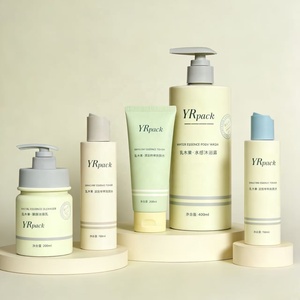 YUERUI Ensemble d'emballages vides pour soins corporels, flacon de toner facial, flacon unique et élégant pour lotion nettoyante <span class=keywords><strong>visage</strong></span>, flacon pompe pour gel douche - Product Image 6