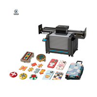 Printer UV Flatbed 9060 Baru dengan Ketinggian Cetak Tinggi untuk Pencetakan Tanda pada Koper, Kotak, dan Tas, Tinta Putih, Pernis, Tinggi 500mm, Kecepatan Tinggi