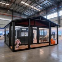 Maison conteneur pliable et extensible certifiée CE de 20 et 40 pieds, design moderne et respirant pour appartement, entrepôt, ADU, maisonnette préfabriquée