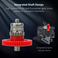 Kit d'engrenages d'extrudeur à double engrenage en acier trempé, engrenage POM pour Ender3 S1/Ender3 S1Pro/Ender3 Sl Plus/Ender-3 V3KE/Ender-3 V3 SE