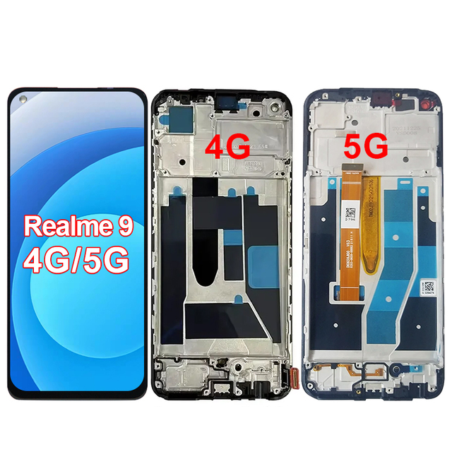 folder original Touch amoled display frame short rebon realme 9 display 4g screen 5g lcd for OPPO Realme MX3521 RMX3474