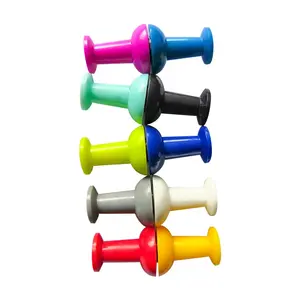 फैक्टरी प्रत्यक्ष आपूर्ति बिक्री मजबूत प्लास्टिक रंगीन चुंबकीय कस्टम धक्का पिन फ्रिज मैग्नेट स्कूल और कार्यालय उपयोग के लिए