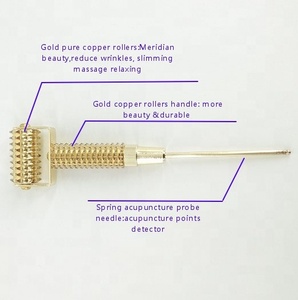 Feder-Gesichtsmassageroller Reflexzonenmassage-Werkzeuge Haut-Akupunktursonde Nadel-Massagegerät - Product Image 4