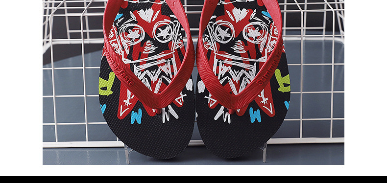 Cheap Wholesale PE PVC Slippers Flip Flops for Men Beach Casual Shoes Printing Filpflops