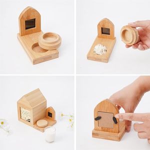 <span class=keywords><strong>Monument</strong></span> détachable Pot souvenir en bois <span class=keywords><strong>pour</strong></span> animaux de compagnie 2 cadres photo Boîte funéraire robuste Cendres de chien/chat Urne funéraire commémorative personnalisée - Product Image 5