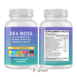 Customization service Organic Natural <b>Vitamins</b> Black Seed <b>Oil</b> Sea Moss Multivitamin Capsule With free sample - Product Image 6