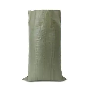 Russia kazakistan 50kg di imballaggio verde a buon mercato pp tessuto sacchetto di immondizia
