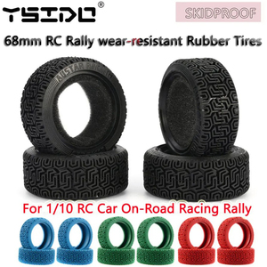 4 Uds YSIDO 68mm <span class=keywords><strong>RC</strong></span> 1/10 <span class=keywords><strong>Rally</strong></span> neumáticos de goma para 1:10 <span class=keywords><strong>RC</strong></span> Car On-Road <span class=keywords><strong>Racing</strong></span> <span class=keywords><strong>Rally</strong></span> HSP HPI Redcat Tamiya Kyosho SAKURA neumáticos - Product Image 2